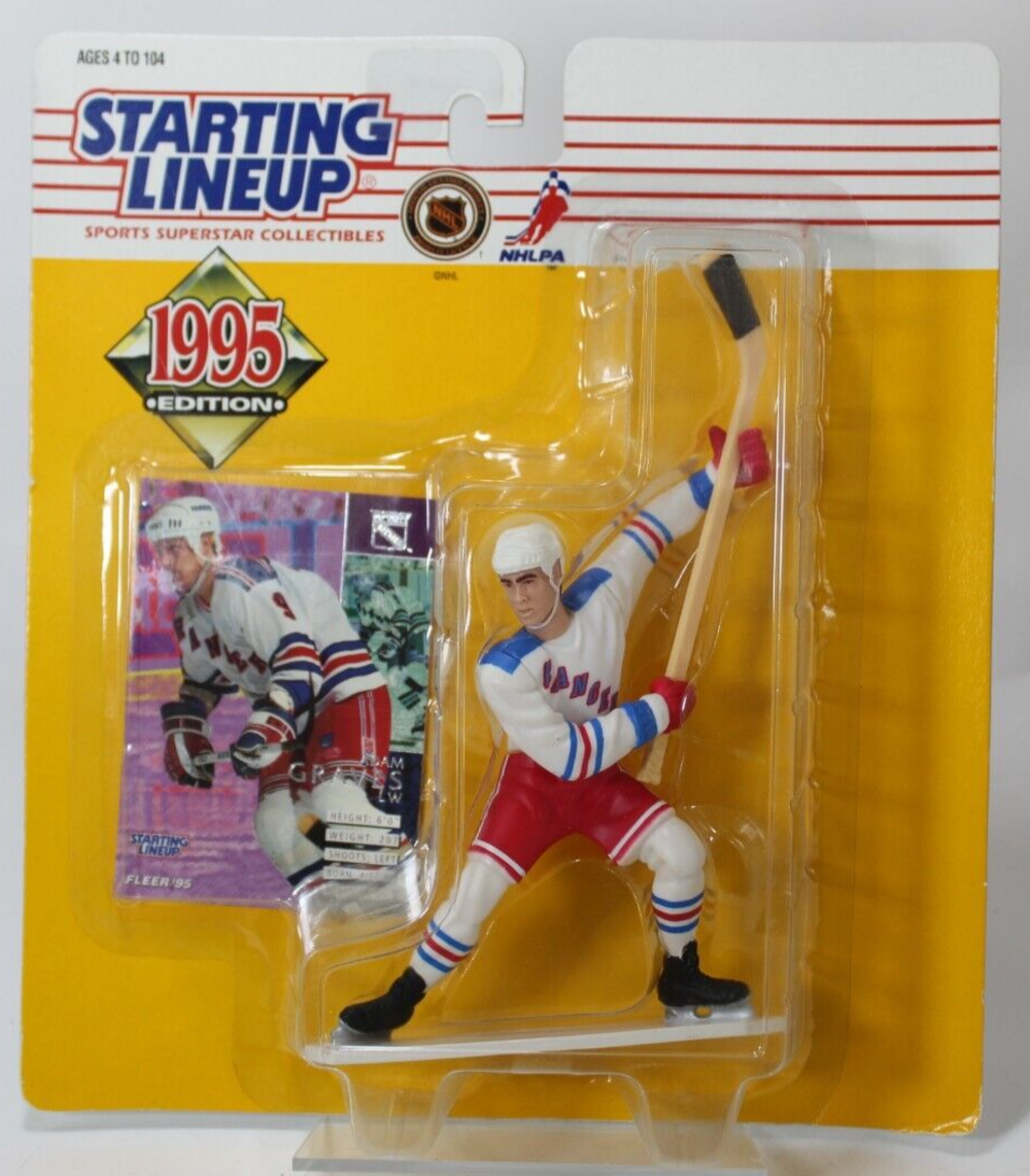 Starting Lineup 1995 Adam Graves - NHL New York Rangers - Hockey Figure NIP